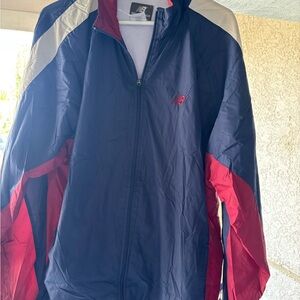 New Balance Blue and Red Performance Windbreaker